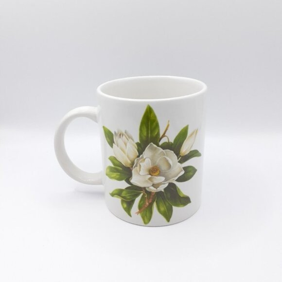 Home & Garden Gardenia Coffee Mug | 11 oz | Floral Design | 3.76" H - Picture 3 of 7